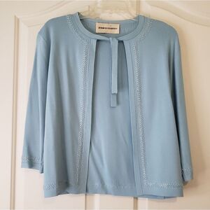 Jennifer Roberts Cardigan Pit to Pit 17"